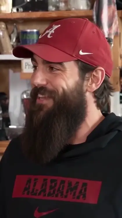 Frame from the Outstanding Tiny Desk demonstration: the laugh